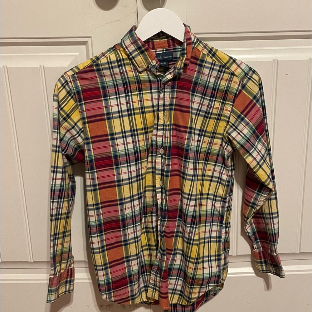 Multicolor Plaid Button-Up Shirt